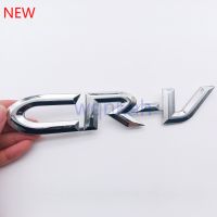 Modified 1 X ABS Chrome CRV Logo Auto Car Trunk Lid Emblem Decal Replacement For Honda CRV Badge Sticker