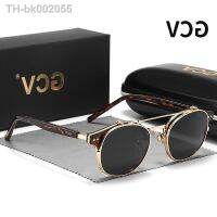 ♛▨► GCV Double Layer Removable Lens Sunglasses The Blu-Ray Glasses Acetate Gothic Retro Steampunk Polarized Men Women Sunglesses