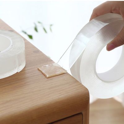 Nano Tape Double Sided Tape Transparent NoTrace Reusable Waterproof two sides tape Adhesive strong Tape Cleanable tapes Adhesives Tape