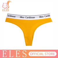 ELES กางเกงชั้นในผ้าฝ้ายสำหรับผู้หญิงชุดชั้นในที่สะดวกสบาย Thongs Femme Elasticity Soft Lady Underpants