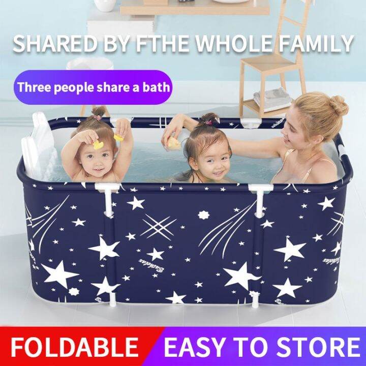 【Ready Stock】Premium Bath bucket foldable household full body bath tub