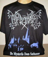 เสื้อยืด New Fashion Mayhem De Mysteriis Dom Sathanas ไซส์ S M L XL 2XL 3XL Black Metallic Strap 2023