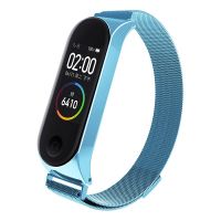 【Hot item】 【Stylish】 【Pre-order】 สายนาฬิกาเหล็กแม่เหล็กสำหรับ Mi Band 3สายรัดข้อมือสายรัดข้อมืออุปกรณ์เสริมอัจฉริยะสร้อยข้อมือกีฬาสำหรับสมาร์ทแบนด์4 3สาย