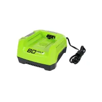 แท่นชาร์จแบตเตอรี่ GREENWORKS 2902507 80 โวลต์BATTERY CHARGER GREENWORKS 2902507 80V **สินค้าแนะนำ**