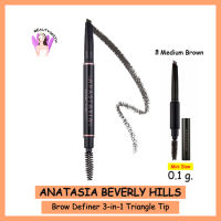 ?0.1g&amp;สีMedium Brown?  Anastasia Beverly Hills Brow Definer 3-in-1 Triangle Tip