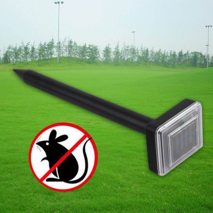 2pcs Garden Ground Solar Powered Rodent Repeller Sonic Waves for Mole