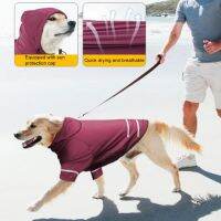 Stylish Pet Vest Reflective Strip Sun Protection Casual Sports Dog T-shirt with Hat