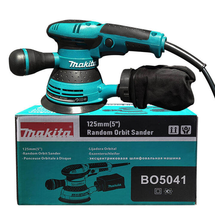 Makita BO5041 Random Orbit Sander Variable Speed With Handle 125mm (5
