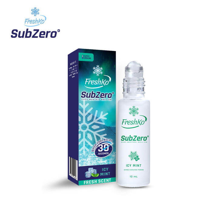 NEW ARRIVAL FreshKo SubZero Icy Mint Liniment (RollOn) 10ml Lazada PH