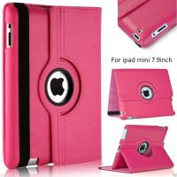 For IPad Mini 1 2 3 360 Degrees Rotating PU Leather Flip Cover Tablet Case F or Pad Mini4 5 7.9" 2019 Smart Stand Holder Shell Cases Covers