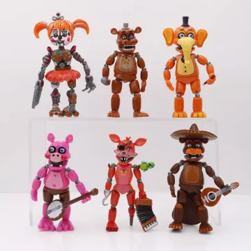 6pcs Anime Five Nights At Freddy's Action Figures Toys 