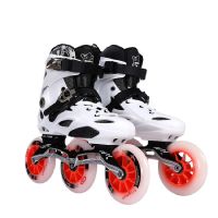 New Arrival ROSELLE RX6 Inline Speed Skating Sneaker for Adults 110mm Racing EU 35 to 44 White Black Washable Boots 85A 3*110mm Training Equipment