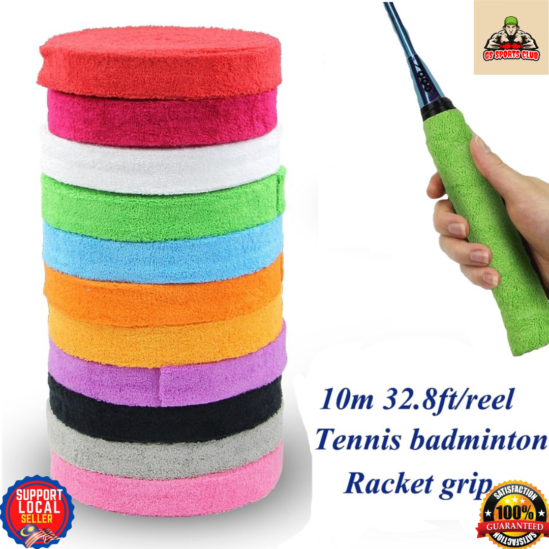 Quality Badminton Squash Racquet Towel Grip Non Slip Racket Reel Sweat Band Tape 