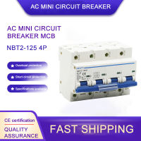 ICHYTI NBT2-125 4P 80A100A 125A 400VAC MCB Circuit Breaker สวิตช์หลักขนาดเล็ก D Curve Mater Switch-Pujeu