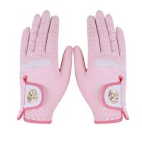 ✿℡ 1 Pair Women 39;s Golf Gloves Left Hand amp; Right Hand Sport High Quality Nanometer Cloth Golf Gloves Breathable Palm Protection New