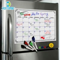 A3 Whiteboard Monthly Planner Magnetic Message Board Kitchen Daily Flexible Bulletin Memo Boards Fridge Magnet Drawing Calendar