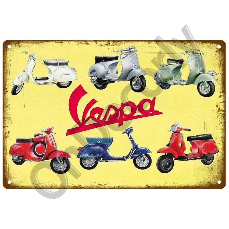 vintage vespa poster