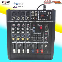 เพาเวอร์มิกซ์ Power mixer 4Ch. มิกเซอร์ 4 ช่อง ขยายเสียง 500W มีบลูทูธ BT USB MP3 รุ่น MIXER P M X 402