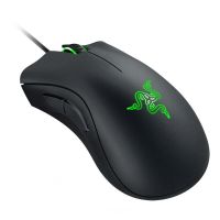 Razer Deathadder ดั้งเดิม Essential เมาส์สำหรับเล่นเกมส์แบบมีสายที่หนู6400เซ็นเซอร์ DPI ออปติคอล5ปุ่มแยกกันสำหรับเกมเมอร์แล็ปท็อป PC