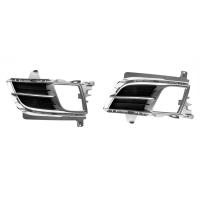 1 Pair Fog Light Cover Front Bumper Grille Fog Lights Box Frame Fog Lamp Shell for Mazda 6 Atenza 2008-2012