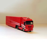 37CM 1/43 Scale Diecast Heavy Alloy Container Truck Vehicle Model Simulation Metal Truck Trailer Toy--NO BACK DOOR