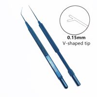 1Pcs Titanium V-Shaped Tip Maltzman-Fenzl Manipulator Ophthalmic Surgical Instruments