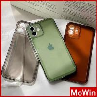 【คุณภาพสูง】Mowin - เคสไอโฟน iPhone 13 Pro Max เคส iPhone ซิลิโคนนุ่มเคสใสเคสสแควร์ขอบหนากันกระแทกกล้องป้องกันสีทึบสีน้ำตาลมรกตสีดำโปร่งใสสไตล์เรียบง่ายสำหรับ iPhone 13 Pro Max iPhone 12 Pro Max iPhone 11 Pro Max iPhone 7 Plus 8 Plus iPhone XR XS Max