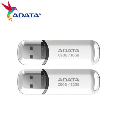 【CW】 ADATA USB Pendrive C906 USB 2.0 16GB 32GB Memory Stick Flash Pendrive White U Stick Storage Disk Flash Drive For PC