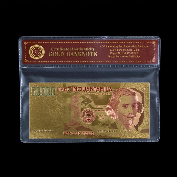 ธนบัตร50000-lira-ขายดีที่สุดสีสันสดใสเลียนแบบธนบัตรธนบัตรธนบัตรกระดาษสีโลหะชุบทอง