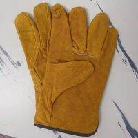 A Fireproof Durable Leather Welder Gloves Anti-Heat Safety for Welding Metal Hand Tools