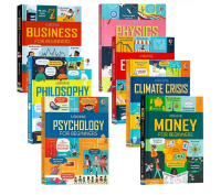 7 English story picture books Usborne Money Business for Beginners, Junior Business School English version
