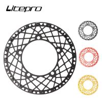 Litepro Single Disc Chinringพับจักรยาน53/56/58T SpiderเฟืองถนนBMXจักรยานBCD 130MM Cranksetอะลูมินัมอัลลอย