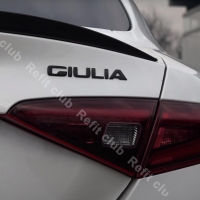 Black Q4 Giulia Svio Letter Emblem สติ๊กเกอร์ติดรถยนต์