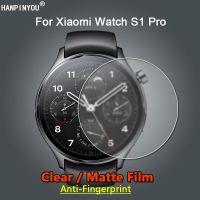 For Xiaomi Mi Watch S1 Pro SmartWatch Ultra Clear Glossy / Anti-Glare Matte Screen Protector Soft Slim Film -Not Tempered Glass Smartwatches