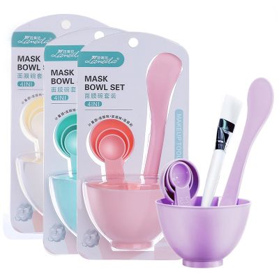 ∈❀ 9/6/pcs Set Pink Mask Bowl Facial Mask Full DIY Beauty Tools Facial Mask Mixing Bowl Brush Spoon Stick Tool Face Care Kit