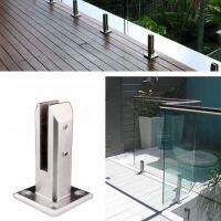 Stainless Steel Glass Clamp Swimming Pool Fence Clip Heavy Duty Floor Stair Handrail Glass Stand Fixed Fittings Clamp