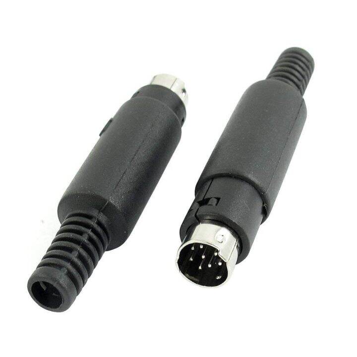 คุณภาพสูง8ขา Mini Din ตัวผู้อะแดปเตอร์อนุกรมมินิสายเคเบิลดินเทอร์มินัล ...