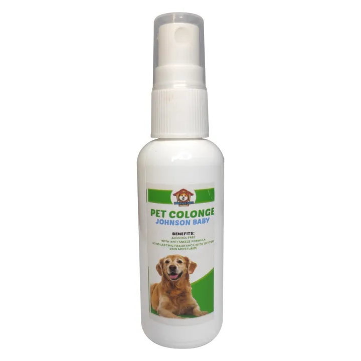 yuucli Dog Cologne 50ml Johnsons Baby Powder scent with Anti Sneeze