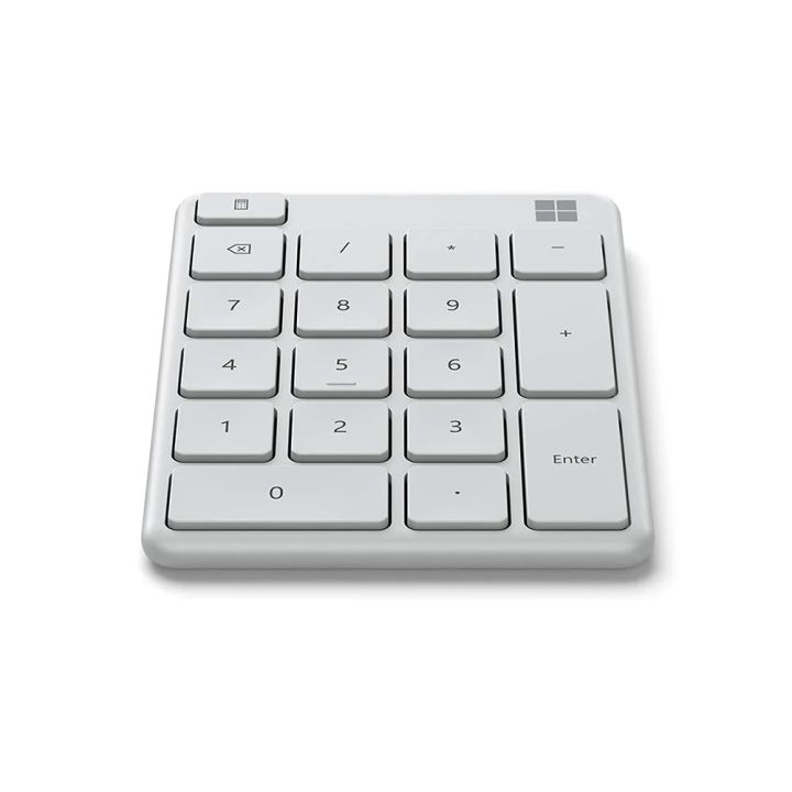 microsoft-number-pad-bluetooth-คีย์บอร์ดตัวเลขไร้สาย-เชื่อมต่อผ่านบลูทูธ-สีขาว