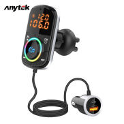 ANYTEK Máy Nghe Nhạc Mp3 Trên Xe Hơi Bc71 Bộ Phát Fm Tương Thích Bluetooth
