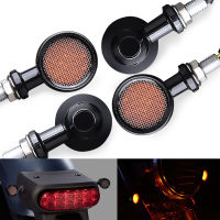 LED Motorcycle Turn Signal Light Lamp Motorbike Metal Shell Blinkers Flashers Indicator Universal for Honda for Cafe Racer 12V