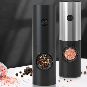 Electric Automatic Mill Pepper and Salt Grinder LED Light Peper