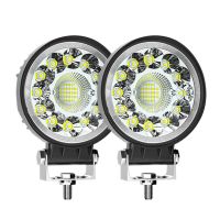 【cw】 Car LED Pod Light 4 quot; Round Light Bar 33LED Work Light 99W 12000LM Spot Flood Beam Driving Fog Light Off Road SUV ATV 4x4 Lamp