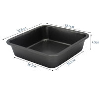 9-Inch Square Kitchen Baking Tray Tools Non Stick Stainless Steel Cake Pan Household Ovenware DIY Cookie Pizza Bread Bakeware