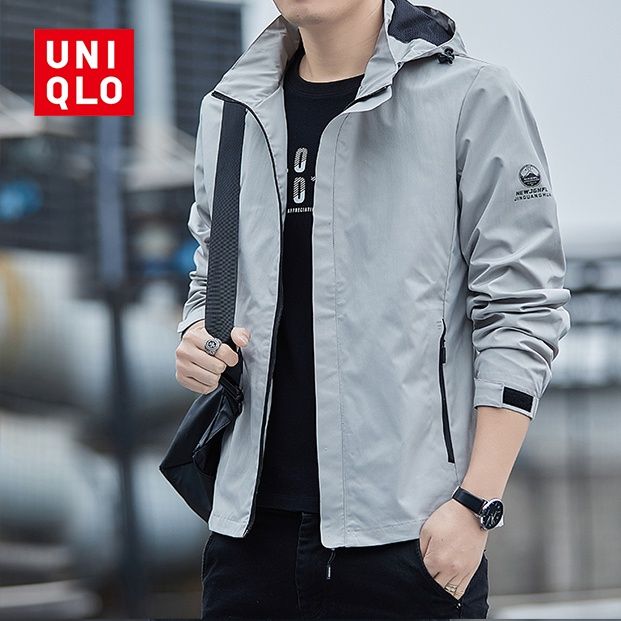 uniqlo-เสื้อแจ็กเก็ตกันฝน-ทรงหลวม-กันน้ํา-คุณภาพสูง-ทนต่อการสึกหรอ-เหมาะกับใส่กลางแจ้ง-สําหรับผู้ชาย-ไซซ์-m-5xl
