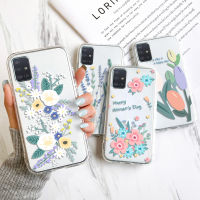 AKABEILA Flowers Clear Case for Samsung A01 A02 A10 A10S A11 A51 A52 A71 A72 A30 A20 A31 A32 A50 A30S A50S A20E A20S A21 A22 A40 A41 A42 A51 A70 A71 A