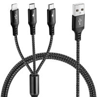 3 in 1สายชาร์จ USB type C สายชาร์จซิลิโคนเหลว Fast Charging สายยาว 1.2 เมตร