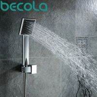 Free Shipping Black Plastic Shower Head Handheld Rain Shower Water-Saving Chuveiro B-9106