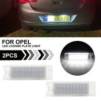 2PC LED License Plate Light For OPEL Astra j h k Zafira B Corsa C D E Cascada Tigra No Error Number Plate Light High Brightness