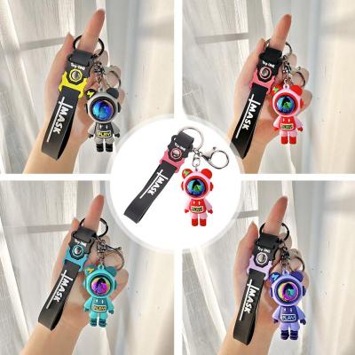 Cartoon Lightning Bear Keychain Cute Astronaut Bear Keyring Pendant Creative For Couple Bag Accessories Doll J8C5